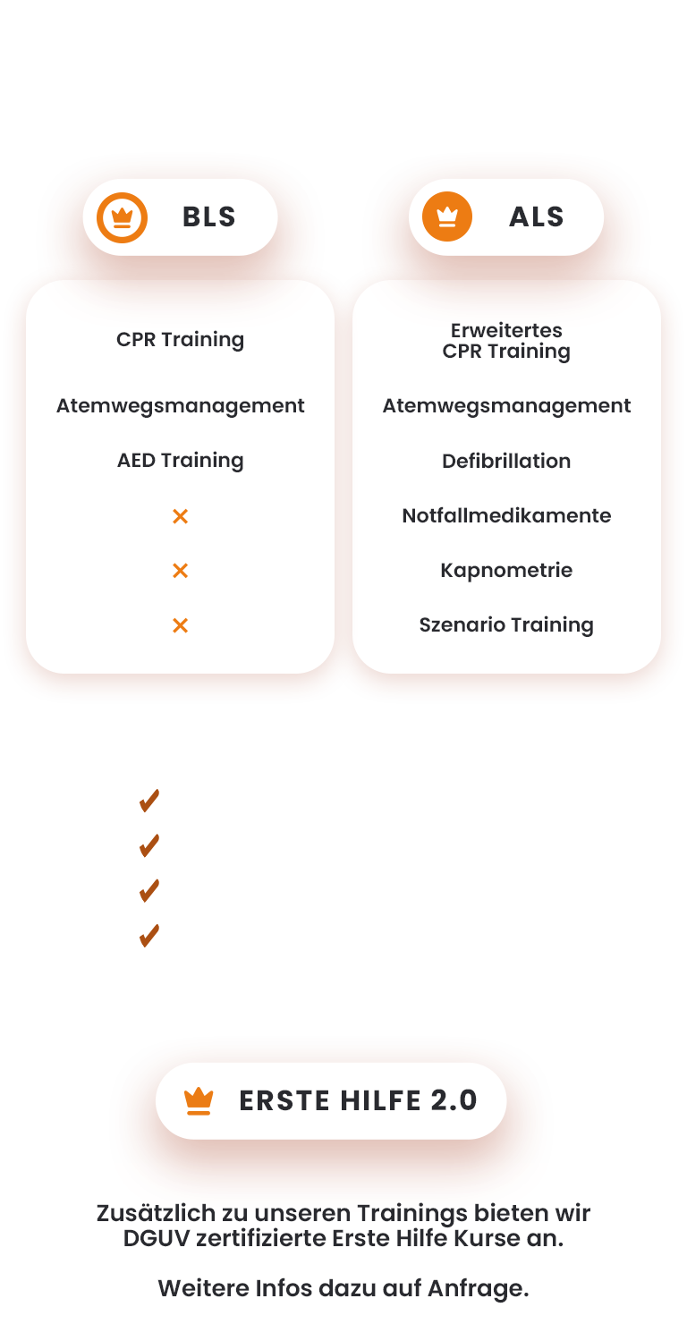 oneplus classic Notfalltrainings - BLS vs. ALS